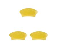 Juego de 3 soportes de plástico manos libres para cartas de póquer, color amarillo, 21,5 x 10 cm