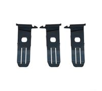 Juego de 3 soportes de rejilla de parachoques delantero para Mercedes W212 E250 E350 E400 E550 E63 2014-2016, piezas de repuesto para retenedor de emblema central, ABS negro