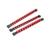 Juego de 3 soportes organizadores de almacenamiento para clips de 1/10.2 cm, 3/20.3 cm, 1/5.1 cm, maximizan la eficiencia del estante de almacenamiento de herramientas