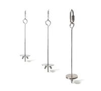 Juego de 3 soportes para pájaros de acero inoxidable, pinchos colgantes para loros, guacamayos, periquitos y periquitos, ideal para frutas, verduras y actividades de búsqueda de alimentos