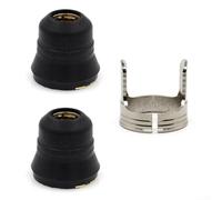 Juego de 3 soportes para vasos de plasma S45 para PT60 PT-60 y para sopletes cortadores de plasma IPT-60 con construcción de metal