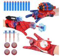 Juego de 3 Spider Launcher Glove, Lanzador Glove de Héroes , Guantes Niño Lanza Telarañas Launcher Glove,Juguetes Educativos Divertidos,para Launcher Glove Infantiles para Fiestas de Cosplay (3)