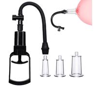 Juego de 3 succionadores de pezones, succionador de pezones, agrandamiento de pezones, extractor de leche extremo, moldeador de pezones, estimulación del clítoris de senos, succionador SM, juguete sex