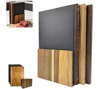 Juego de 3 tablas de cortar con soporte, tablas de cortar en forma de libro para cocina, bandeja para queso, pan, verduras, servir para fiestas y hogar