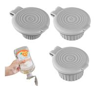 Juego de 3 tapones de botella invertidos con tapa abatible, tapa de la botella, tapa de botella de champú sellado para lociones, champús