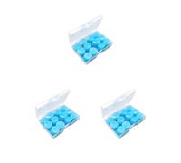 Juego de 3 tapones para los oídos, 12 unidades, para natación, buceo, impermeables, con reducción de ruido, surtido, para avión, autobús, concierto, moldeables, color azul