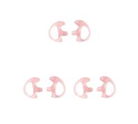 Juego de 3 tapones para los oídos de tubo de bobina acústica de aire, portátil, izquierda, derecha, reemplazan auriculares walkie talkie, parte mediana
