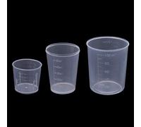 Juego de 3 tazas medidoras de resina epoxi para pintura en miniatura, tazas medidoras para resina epoxi graduada para cucharas medidoras artísticas