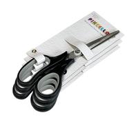 Juego de 3 Tijeras de Acero Inoxidable 18 cm Color Gris | Pack de Tijeras Multiusos para Oficina, Hogar, Manualidades…