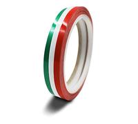 Juego de 3 tiras decorativas en colores de país, 5 mm de ancho y 10 m de largo, para coche, moto, barco, modelismo, accesorios (09 Italia)