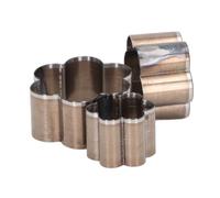 Juego de 3 Troqueles de Corte de Punzón Hueco de Acero de Aleación para Manualidades, 30 Mm, 40 Mm, 50 Mm, Kit de Herramientas de un Orificio, Troqueles de Corazón de Acero con