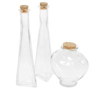 Juego De 3 Uds De Ceremonia De Arena Unity para Boda Juego De Jarrones Decorativos Hechos A Mano con Tapas De Corcho Tarros De Cristal Decorativos para Boda De Arena Contenedor