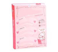 Juego de 3 Unidades de Clase de Guía de Cejas, Tarjeta de Plantilla de Cejas, Asistente