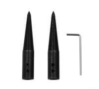 Juego de 3 varillas de conexión de herramienta giratoria, mandril de eje de máquina de molienda para pulido de joyas, eje de acero con acabado anodizado para ruedas de 2 a 13 mm, color negro