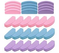 Juego de 30 almohadillas para uñas, con empujador de cutículas, lima de uñas 100/180, lima pulidora para uñas de gel y uñas naturales, bloque de pulido de uñas para salón de uñas y hogar