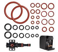 Juego de 30 Anillos de Sellado para Philips Saeco,sistema de preparación, Flowmeter Thermoblock manguera de presión adecuada para Válvula de Salida, Compatible con Cafeteras Philips Saeco Spidem