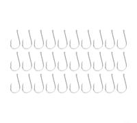 Juego de 30 anzuelos de pesca, diseñados para un rendimiento óptimo con forja robusta de doble cara (1/0)