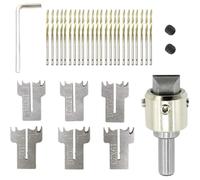 Juego De 30 Brocas De Anillo, Hojas De 16-21 Mm, Broca De Anillo De Madera, Broca De Acero For Hacer Anillos De Madera, Broca For Cuentas De Madera