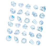 Juego de 30 calcomanías estéticas de tintas, para álbumes de recortes, decoración de álbumes de recortes, resistente al agua, para diario, funda de teléfono, vintage, collage