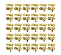 Juego de 30 candados de bronce antiguo para mini joyeros y soluciones decorativas de almacenamiento de madera (dorado)
