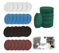 Juego de 30 cepillos de limpieza eléctricos Bosch Home/Garden 6033, cepillo universal, 5 colores (almohadilla de espuma, almohadilla de alto rendimiento}