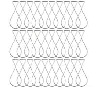 Juego de 30 clips de gancho de techo de acero chapado en zinc para azulejos de techo suspendidos Tbar, diseñados para colgar carteles, pancartas, carteles y accesorios de iluminación (plateado grande)