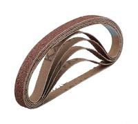 Juego de 30 correas de papel de lija de 10 x 330 mm, granos 60# a 600#, para un acabado óptimo en varios materiales (60#)