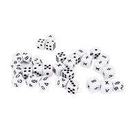 Juego de 30 Dados educativos de plástico con Letras y números claros, Ideal para enseñanza de matemáticas y lenguaje, Multiusos en aulas, hogares y centros de Aprendizaje