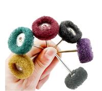 Juego de 30 discos abrasivos de 1 pulgada para pulir y abrillantar, para herramienta rotativa Dremel, mini taladro, cepillo abrasivo de fibra, vástago de 2.35/3 mm red 3.0mm Shank
