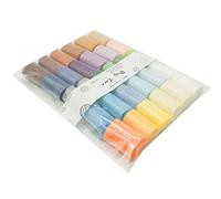 Juego de 30 ovillos de lana precortados para tapices y alfombras, multicolores, madejas grandes