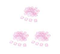 Juego de 30 recipientes vacíos para muestras cosméticas redondas para sombra de ojos en polvo, color rosa