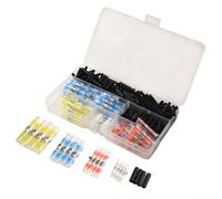 Juego de 300 conectores de alambre de sellado de soldadura termorretráctil, terminales impermeables con mangas de poliolefina para aplicaciones eléctricas marinas y automotrices