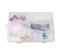 Juego de 31 accesorios para soplete de soldadura TIG WP-17/18/26 para lente de gas STUBBY #12, boquillas de cerámica 6#/7#/8#/10#/12# y pinzas de sujeción