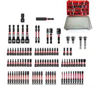 Juego de 31 cabezales de destornillador de impacto diseñado con tecnología de absorción de impactos y acero de aleación tratado térmicamente para un uso industrial fiable