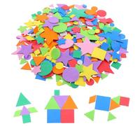 Juego de 313 pegatinas de gomaespuma autoadhesivas, coloridas, con formas geométricas, para manualidades, álbumes de recortes