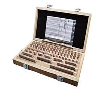 Juego de 32 bloques de calibre métrico de acero de alta velocidad de grado 0 for mesa de enrutador, calibres métricos estándar, herramienta de torno de medición de precisión 0,001 För testning och kal