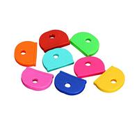 Juego de 32 fundas de goma para llaves semicirculares elásticas, en 8 colores, fácil codificación de colores para puertas y llaves de casa, prácticas herramientas y accesorios