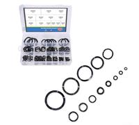 Juego de 320 arandelas de resorte onduladas de acero al carbono tipo compresión (negro, varios tamaños: 3-39 mm, 0,3-0,5 mm de grosor)