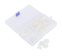 Juego de 35 articulaciones de muñecas, articulaciones de animales de plástico blanco, perno de acoplamiento de conector animales extraíbles de plástico, accesorios para hacer osos