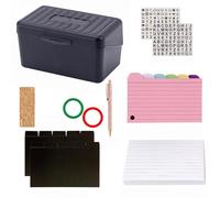 Juego de 350 hojas de blocs de notas de bolsillo, papel de notas y tarjetas de notas de colores con carpeta adhesiva, divisor, anillos, estuche de almacenamiento para bolígrafos, organizadores de