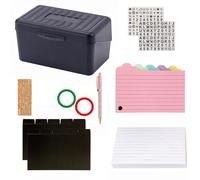 Juego de 350 hojas de blocs de notas de bolsillo, papel de notas y tarjetas de notas de colores con carpeta adhesiva, divisor, anillos, estuche de almacenamiento para bolígrafos, organizadores de