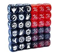 Juego de 36 dados de contador de palabras clave de habilidades de 12 mm, dados MTG 1/+1 contadores de estadísticas de criaturas a granel (multicolor)