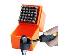 Juego de 36 perforadores de sellos, juego de letras y números, herramienta compacta para manualidades de joyería con construcción confiable, equipo de arte elegante con aspecto moderno, elegante