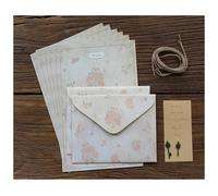 Juego de 36 sobres florales románticos, almohadillas de cartas, calcomanías de sellado, tarjetas de invitación, cubierta para bodas, fiestas, eventos, suministros de oficina (color -F)