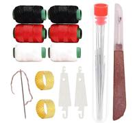 Juego de 37 agujas de acero de primera calidad, kit de agujas de coser de acero Big Eye para coser a mano, enhebrador y kit de reparación de Aguja inoxidable para manualidades, reparación, aco