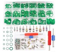 Juego de 372 núcleos de válvula de aire acondicionado para coche R12/R134a, compatible con Jetta para Mercedes Benz, para válvulas de metal y plástico resistentes, en caja organizadora para reparación