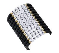 Juego de 4-5 pulseras de animadora de arcilla polimérica, regalos a granel para equipos de capas de amistad, coloridas pulseras de la amistad, 1, Resina, No es una piedra preciosa