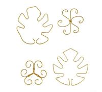 Juego de 4/6 soportes ajustables para postes de plantas con hierro duradero y concha de tortuga para plantas trepadoras de interior que proporcionan un apoyo estable (A)