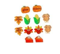 Juego de 4 a 6 pares de aretes acrílicos para festivales, Halloween, Acción de Gracias, Día de los Muertos, calabaza, fantasma, hoja de arce, pavo, calavera, acrílico, joyería festiva, Acrílico, Sin