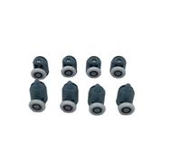 Juego de 4 a 8 poleas for cabinas ducha, rodillos, guías, ruedas y 20, 22, 23, 25 27 mm diámetro para puerta corredera de cristal baño(4 upper 4pcs lower,25MM_6MM)